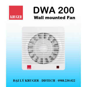 [CÓ SẴN] Quạt gắn tường Kruger DWA 200 - 185 m3/h - Đại lý chính hãng