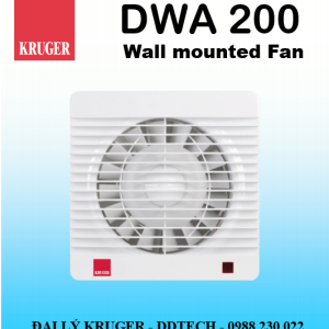 [CÓ SẴN] Quạt gắn tường Kruger DWA 200 - 185 m3/h - Đại lý chính hãng