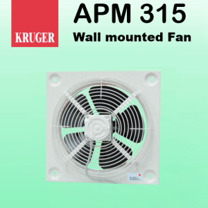 [CÓ SẴN] Quạt gắn tường Kruger APM 315 - 1400 m3/h - Đại lý chính hãng