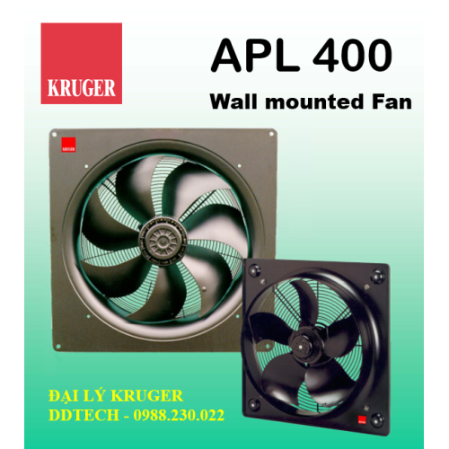 [CÓ SẴN] Quạt gắn tường Kruger APL 400 4P-1 1S - 4792 m3/h - Đại lý chính hãng