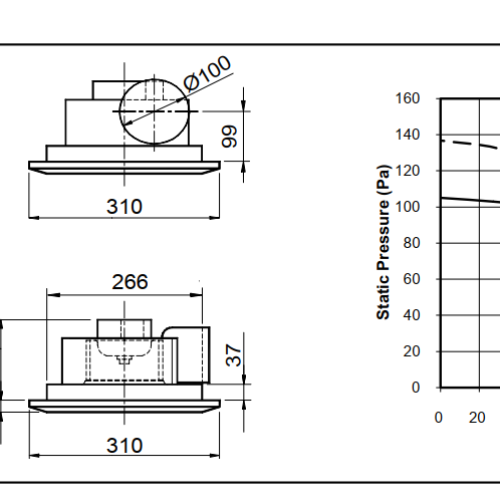 QUẠT GẮN TRẦN KRUGER KCE 160X - CEILING MOUNT TYPE