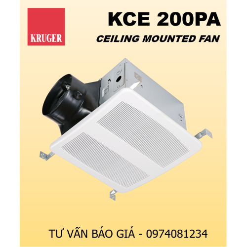 [CÓ SẴN] Quạt gắn trần KRUGER KCE 200PA - 188CMH - Đại lý chính hãng