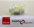 [CÓ SẴN] Quạt in-line nối ống gió Kruger MTD 160 - 520 m3/h - Đại lý chính hãng