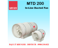 [CÓ SẴN] Quạt in-line nối ống gió Kruger MTD 200 - 840 m3/h - Đại lý chính hãng