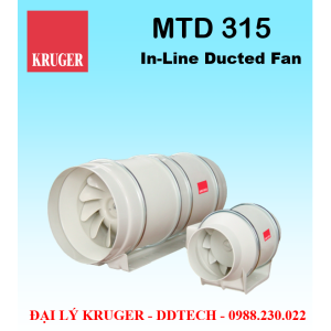 Quạt in-line nối ống gió Kruger MTD 315 -  In-Line Ducted Fan