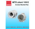 Quạt in-line nối ống gió Kruger MTD Silent 100/2 - 240 m3/h - Đại lý chính hãng