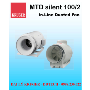 Quạt in-line nối ống gió Kruger MTD Silent 100/2 - 240 m3/h - Đại lý chính hãng