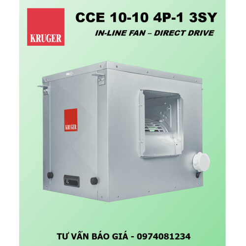 QUẠT HỘP LY TÂM KRUGER CCE 10-10 4P-1 3SY - 3857 M3/H