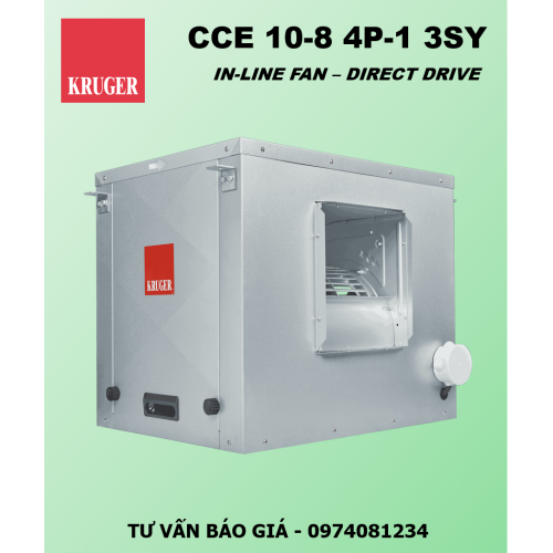 QUẠT HỘP LY TÂM KRUGER CCE 10-8 4P-1 3SY - 3639 M3/H