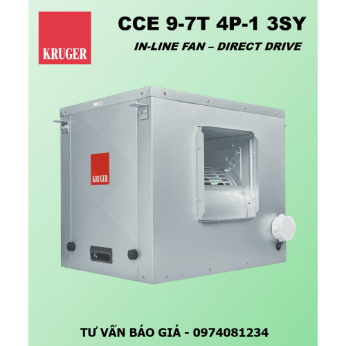 QUẠT HỘP LY TÂM KRUGER CCE 9-7T 4P-1 3SY - 1879 M3/H