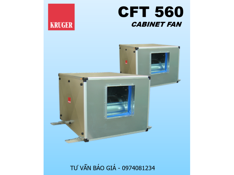 QUẠT HỘP LY TÂM KRUGER CFT 560 - CABINET FAN