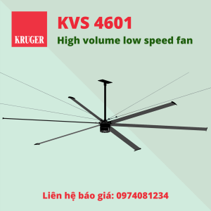 QUẠT TRẦN KRUGER/HIGH VOLUME LOW SPEED FANS KVS 4601