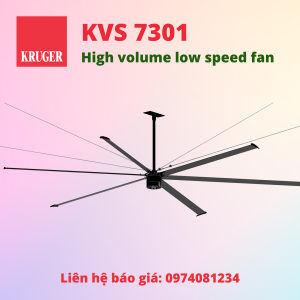 QUẠT TRẦN KRUGER/HIGH VOLUME LOW SPEED FANS KVS 7301
