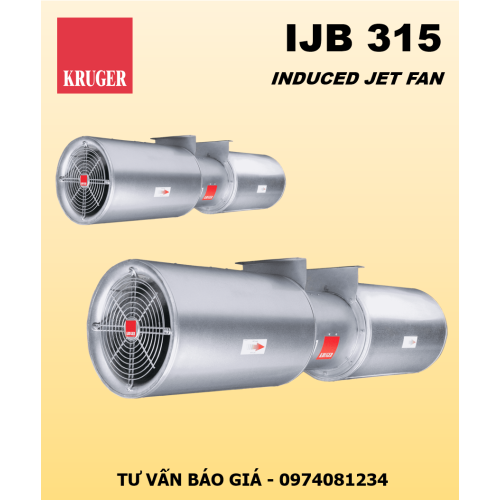 QUẠT PHẢN LỰC KRUGER IJB 315 - INDUCED JET FAN