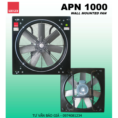 QUẠT GẮN TƯỜNG KRUGER APN 1000 - DIRECT DRIVEN PROPELLER FAN