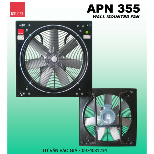 QUẠT GẮN TƯỜNG KRUGER APN 355 - DIRECT DRIVEN PROPELLER FAN