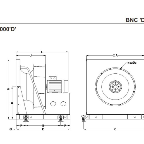 Quạt ly tâm Kruger BNC-P800/DII