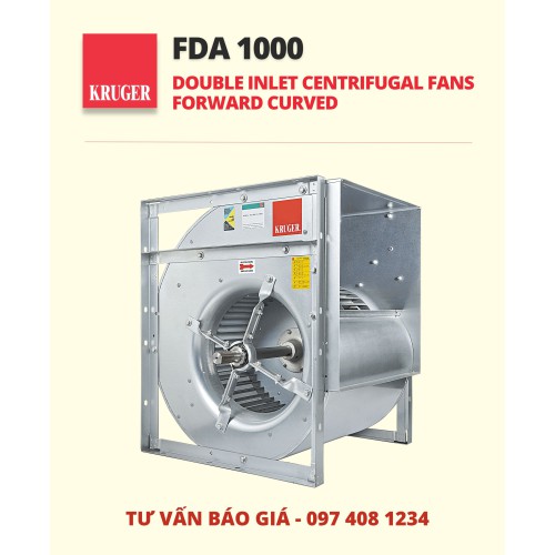 Quạt ly tâm Kruger FDA 1000 - Double Inlet Centrifugal Fans - Forward Curved