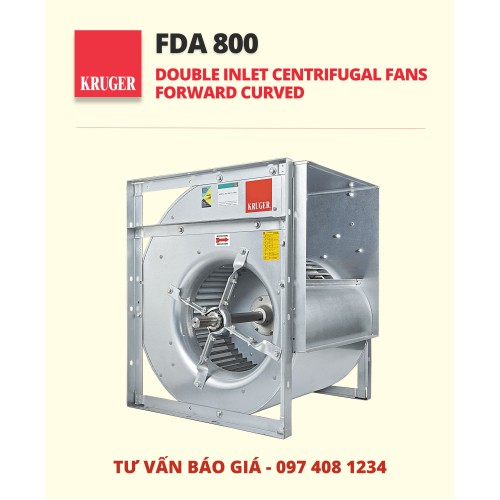 Quạt ly tâm Kruger FDA 800 - Double Inlet Centrifugal Fans - Forward Curved