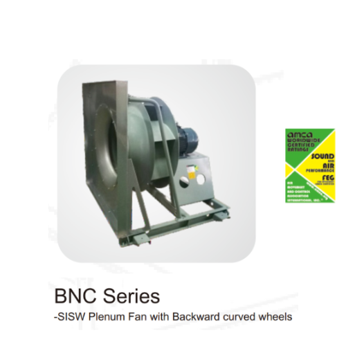 QUẠT LY TÂM BNC SERIES - PLENUM FANS - BACKWARD CUVED WHEELS