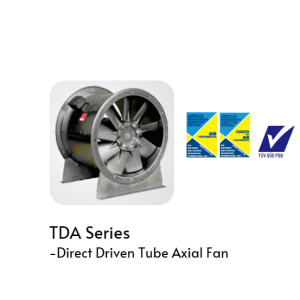 QUẠT THÔNG GIÓ KRUGER/KRUGER VENTILATION -  TDA Series - Direct Driven Tube Axial Fan