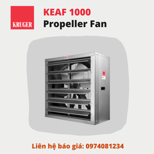 QUẠT THÔNG GIÓ NÔNG NGHIỆP/AGRICULTURE FANS KRUGER KEAF 1000