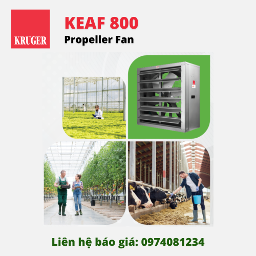 QUẠT THÔNG GIÓ NÔNG NGHIỆP/AGRICULTURE FANS KRUGER KEAF 800