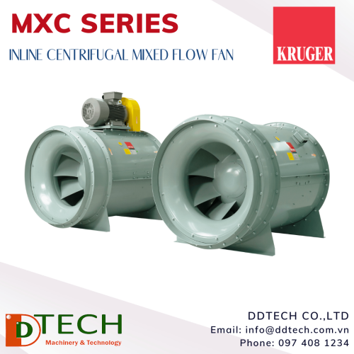 Quạt Kruger MXC Series - Belt/Direct Driven Centrifugal Mixed Flow Fan