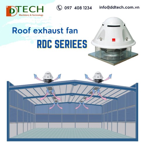 Quạt hút mái / Roof Exhaust Fans - Kruger RDC 400/4P | RDC 400/6P | RDC 450/4P | RDC 450/6P | RDC 500/4P | RDC 500/6P | RDC 630/6P | RDC 710/6P | RDC 800/6P | RDC 900/6P | RDC 1000/6P