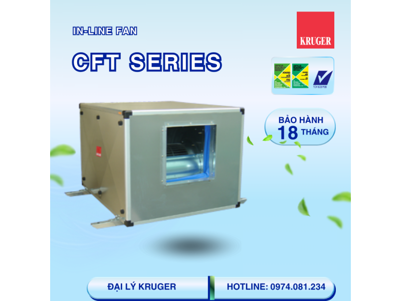 QUẠT HỘP LY TÂM KRUGER CFT 1000 - CABINET FAN